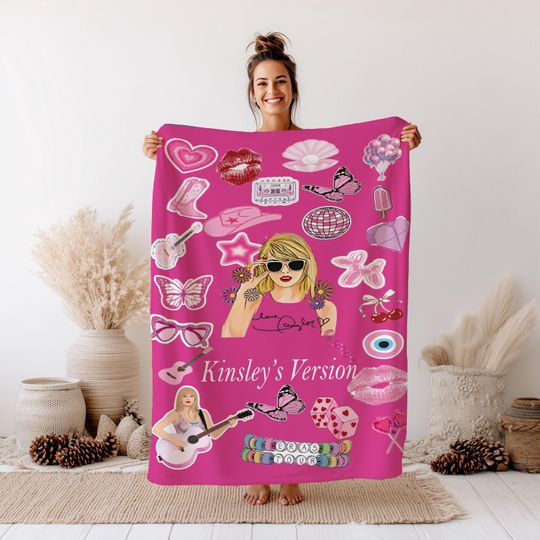 Discover Personalized Tour Minky Sherpa Blanket: Custom Name Gift