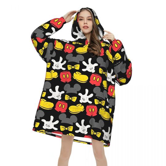 Discover Mickey Mouse Minnie Blanket Hoodie Gifts for Women Men