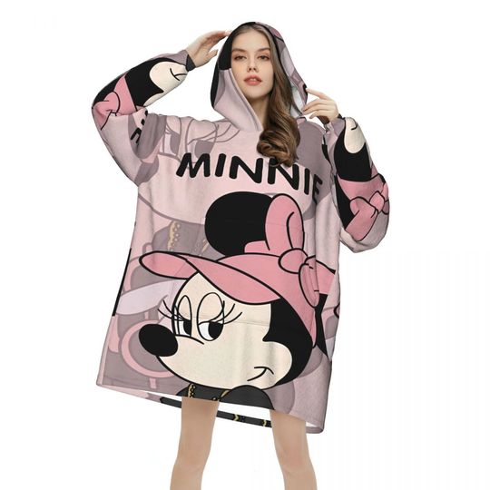 Discover Pink Minnie Mouse Pink Minnie Mouse Blanket Hoodie Gifts for Women Men