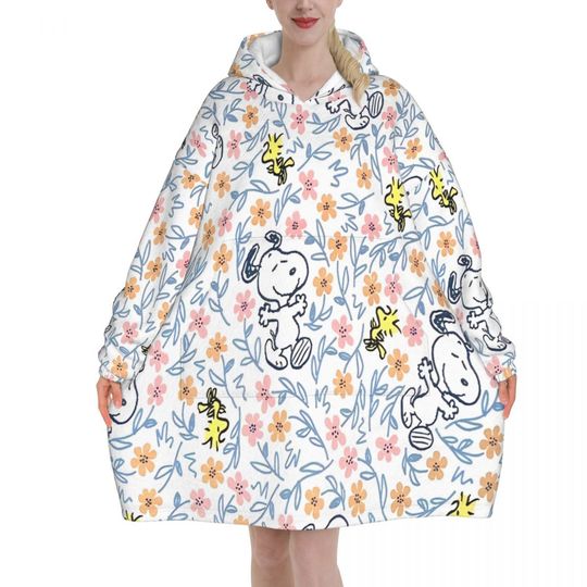 Discover Snoopys Cute Dogs Woodstock Blanket Hoodie Gifts for Women Men