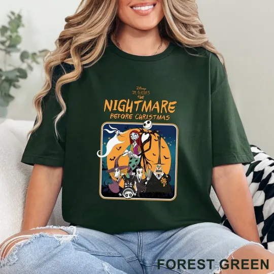 Discover Disney Halloween Tee, Nightmare Before Christmas, Disney Halloween Shirt, 202196