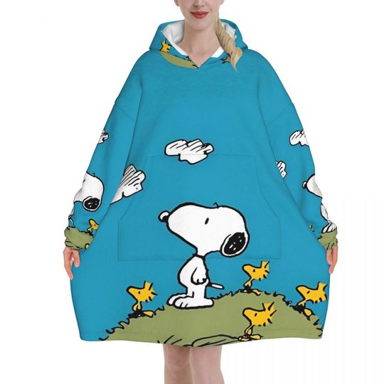 Discover Snoopys Cute Dogs Woodstock Blanket Hoodie Gifts for Women Men