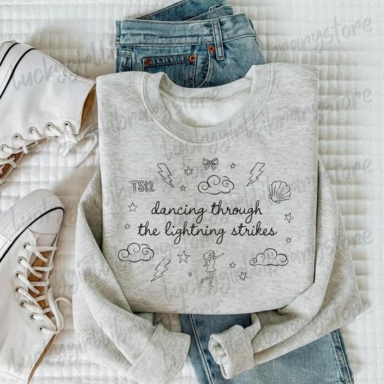 Discover Dancing Through the Lightning Strikes Shirt, But Now The Sky Is Opalite TS Inspired Sweatshirt, Opalite Crewneck