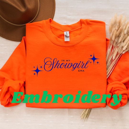 Discover In My Showgirl Era - OversizedEmbroidered Sweatshirt