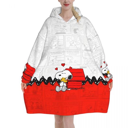 Snoopys Cute Dogs Woodstock Blanket Hoodie Gifts for Women Men
