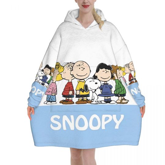 Discover Snoopys Wearable Blanket Hoodie as Gifts for Women Men