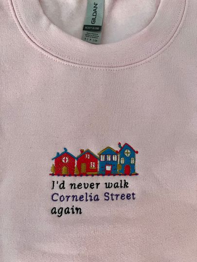 Embroidered Cornelia Street Taylorr Swifts Unisex Sweatshirt