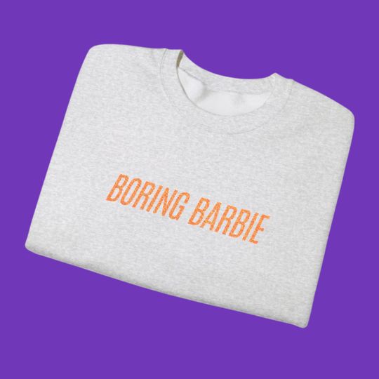 Boring Barbie Embroidered Crewneck Sweatshirt, Actually Romantic Lyrics, The Life of a Showgirl, Taylorr Swifts