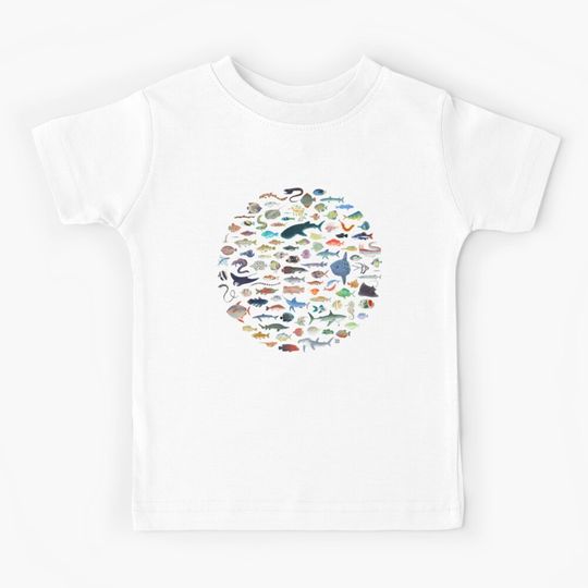 Discover One Hundred Fish Kids T-Shirt