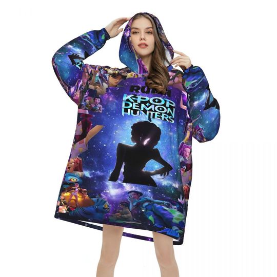 K-Pop Demon Hunters Oversized Blanket Hoodie
