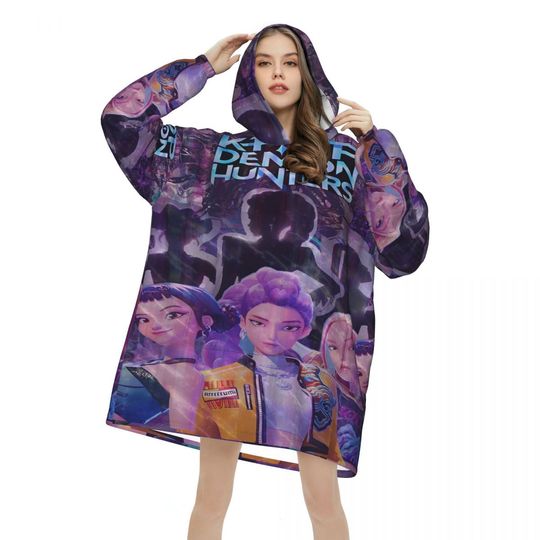 Discover K-Pop Demon Hunters Blanket Hoodie