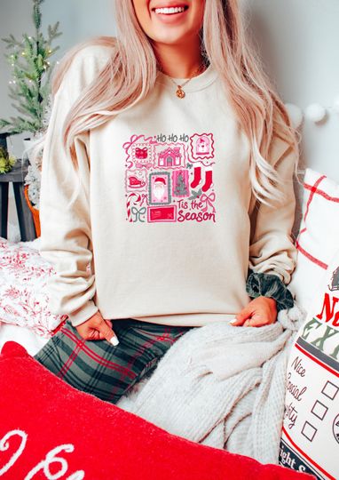 Discover Christmas Ho Ho Sweatshirt, Christmas Trees Tshirt, Tis The Season Sweatshirt
