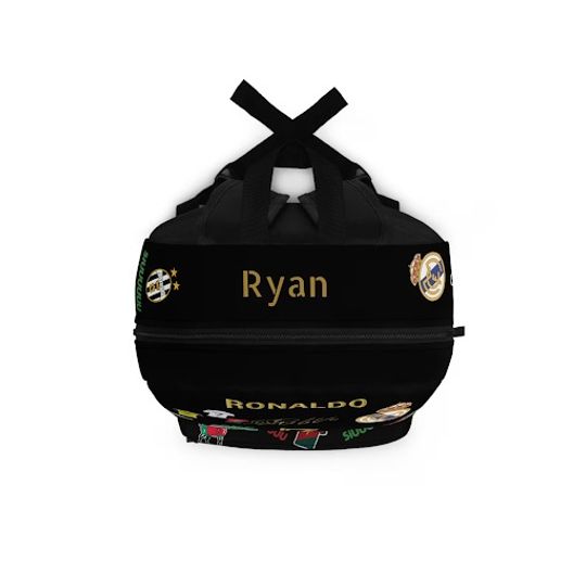 Ronaldo Backpack - School Backpack - Customized with Name - Soccer Fan Backpack - Summer Camp Sports Backpack