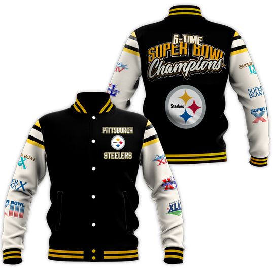 Pittsburgh Steeler 6 Time Super Bowl Champions Victory Formation Jacket