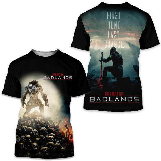 Predator Badlands First Hunt Last Chance AOP 3D T-Shirt