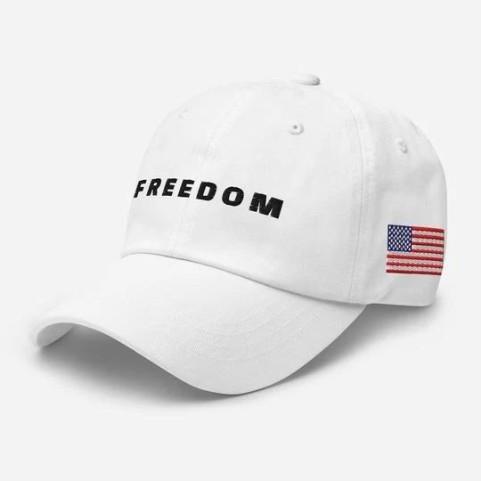 Embroidered Freedom Cap: Charlie Kirk Justice Hat American Flag