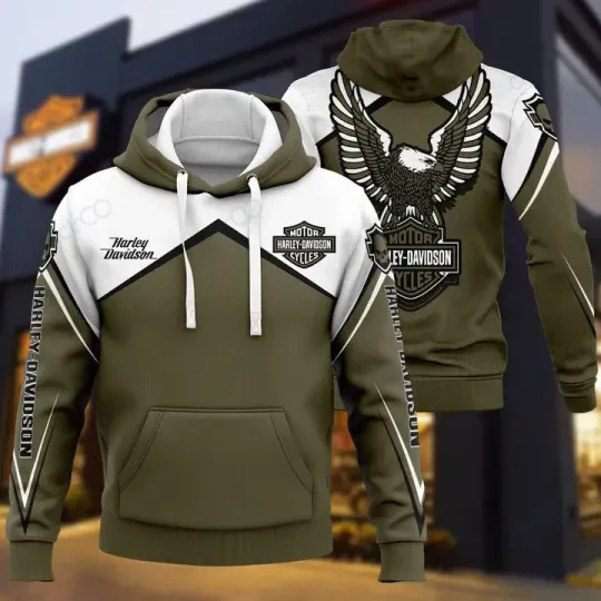 Harley Racing Davidson 3D Hoodie, Gift for Him, Her