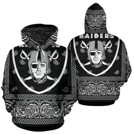 Discover Las Vegas Football Team Raiderss 3D Hoodie, Gift for Men Women