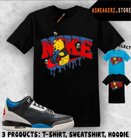 Discover Shirt Match AJ 3 OG Rare Air 2025 Sneaker Matching Tee Sweet Winnie Pooh T-Shirt