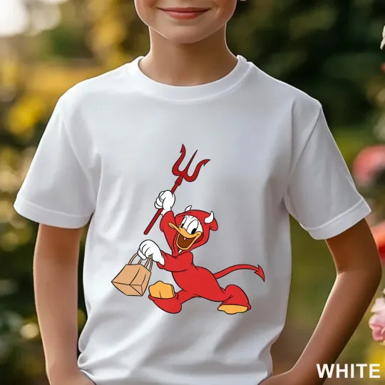 Discover Disney Donald Duck Halloween T-Shirt, Devil Costume Shirt for Men and Women