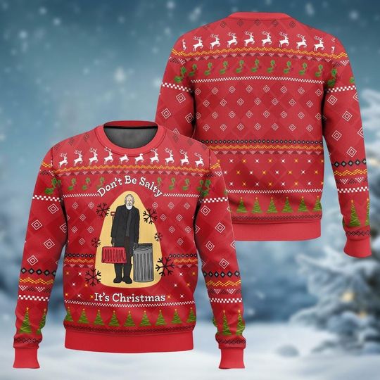 Discover Old Man Marley Sweater, Don't Be Salty Home Alone Ugly Christmas Sweater, Kevin McCallister Holiday Sweater, Movie Shirt, Xmas Gifts