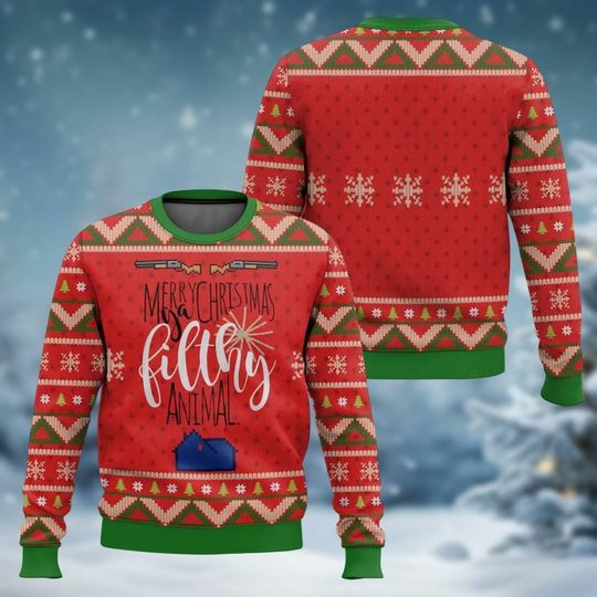 Merry Christmas Ya Filthy Animal Sweater, Home Alone Ugly Christmas Sweater, Funny Christmas Shirt, Christmas Gifts, Winter Sweater