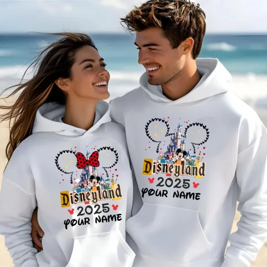 Discover Personalised Disneyland 2025 Hoodie, Disney Family Trip Hoodie, Disneyland Top
