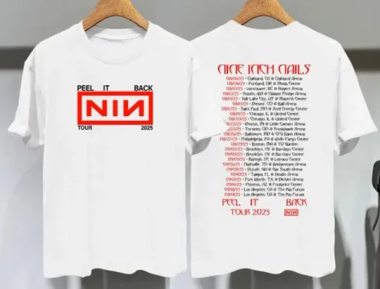 Discover NIN Tour 2025 Merch, Music Fan T-Shirt