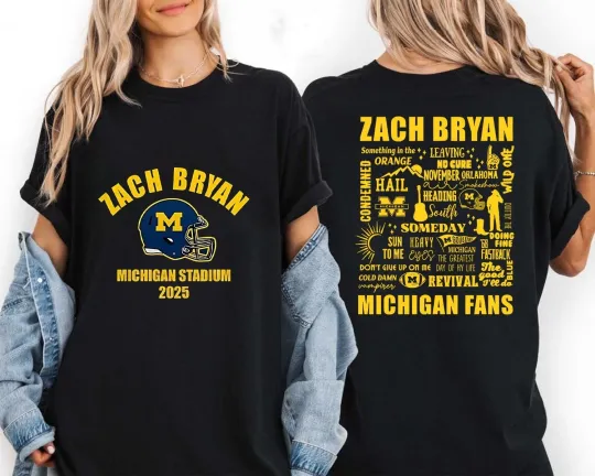 Discover Zach Tour 2025 Concert Double Sided Unisex T-Shirt