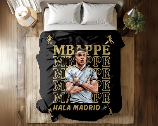 Discover Kylian Mbappe Soccer Blanket