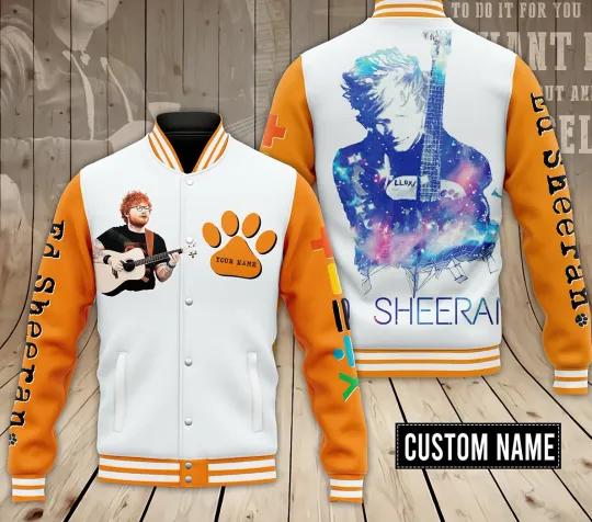 Discover Ed Shee 2024 Tour Personalized Baseball Jacket