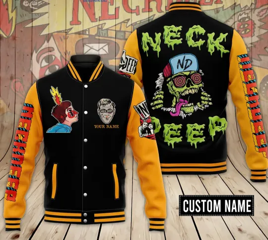 Neck Deep Fan Name Personalized Baseball Jacket
