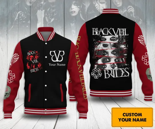 Discover Black Veil Brides Rock Personalized Baseball Jacket