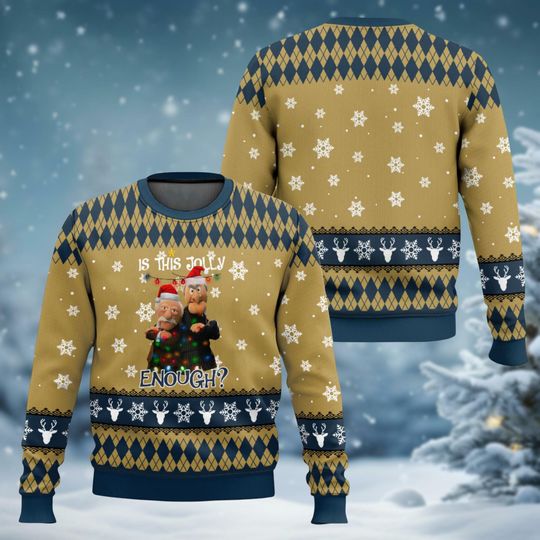Discover Is This Jolly Enough The Muppet Show Ugly Christmas Sweater, Disney Muppet Santa Xmas Sweater, Disney Christmas Gift, Muppet Show Shirt