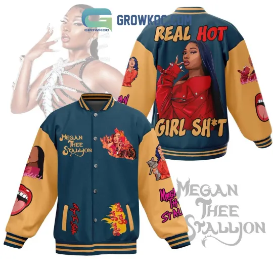 Discover Megan Three Stallion Real Hot Girl Baseball Jacket