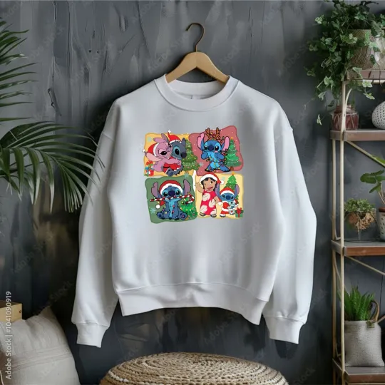 Discover Disney Lilo And Stitch Sweatshirt, Lilo And Stitch Christmas, Stitch Jumper 2025