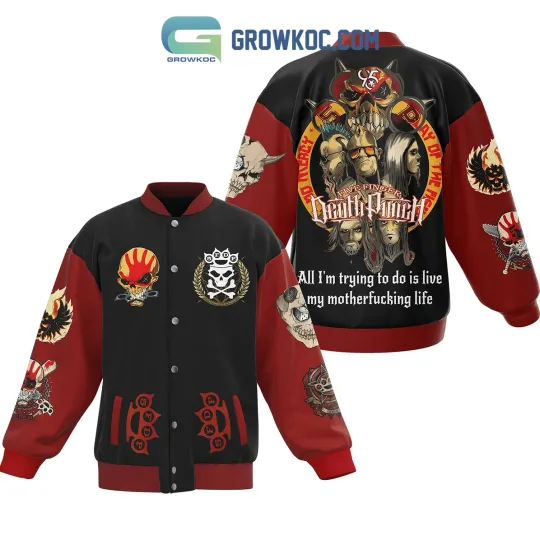 Five Finger Death Punch Trying To Live Baseball Jacket