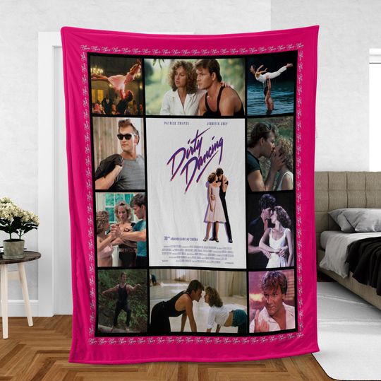 Discover Dirty Dancing Fleece Blanket, Frances Houseman And Johnny Castle Blanket Mink Sherpa, Gift for Fan