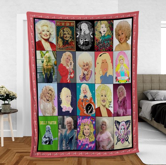 Discover Dolly Fleece Blanket, Dolly Par.ton Blanket, Christmas Dolly Blanket Mink Sherpa, Dolly Fans Blanket