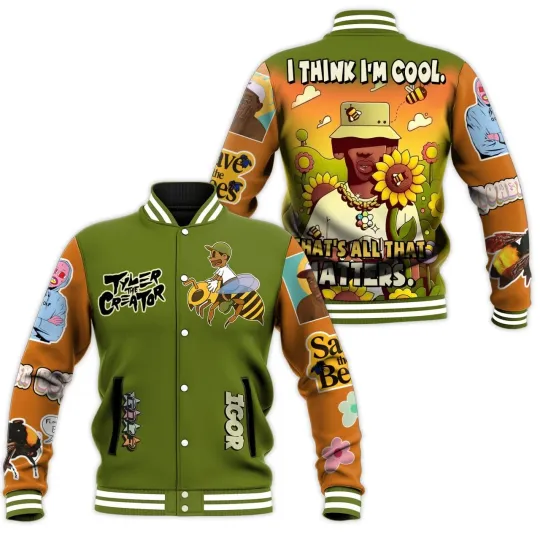 Tyler The Creator I Think I’m Cool Baseball Jacket, Gift For Him, Gift For Fan