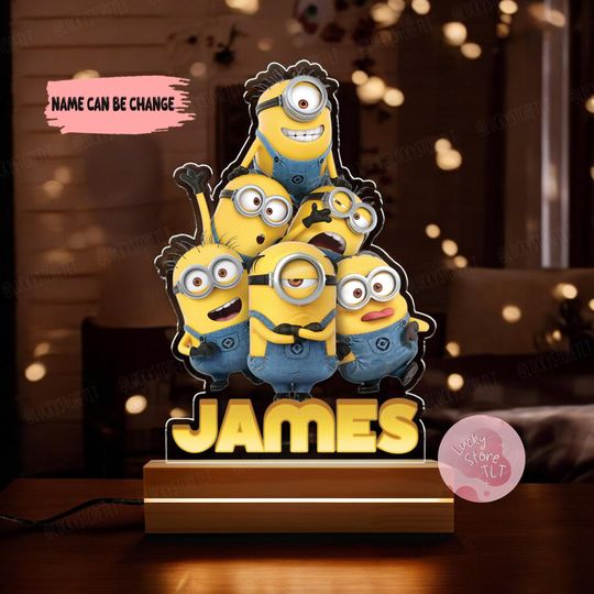 Discover Personalized Night Light Custom Name Gift, Disneyland Family Room Decor Night Light, Custom Party Room Decor, Birthday Gift For Kids 2025