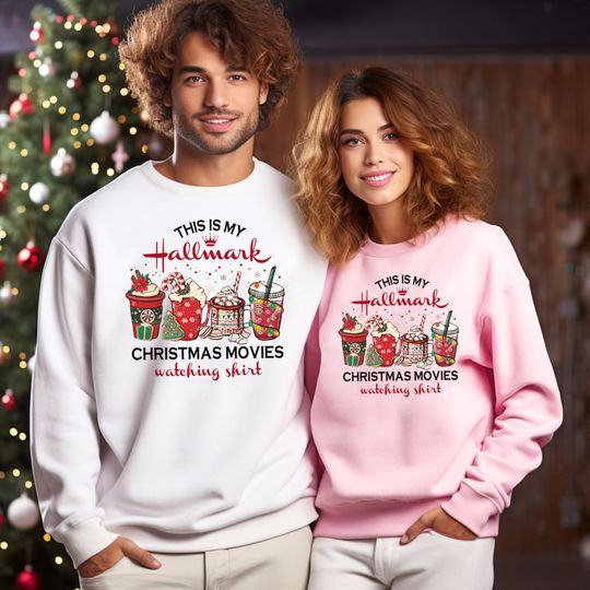 Discover This Is My Movie Watching Sweatshirts, Christmas Movies Shirt, Holiday Spirit Shirts, Gift For Her, Cute Christmas Shirt,Christmas,Cute Xmas