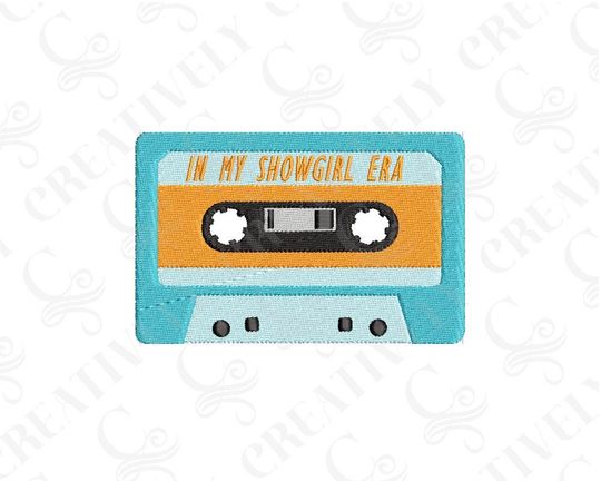 Discover Showgirl Era Mix Tape Embroidery Design, 3 Sizes, In My Showgirl Era Mixtape, Showgirl Era Design For Shirt, Taylorrr Fan Embroidery Design
