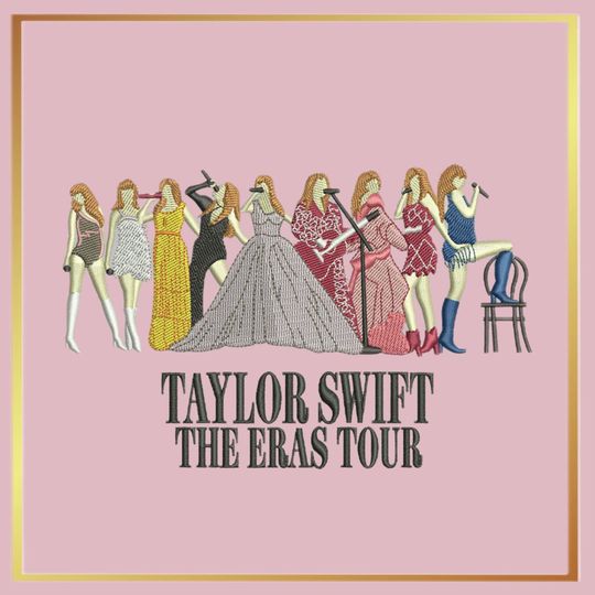 Taylorrrr Eras Tour Embroidery Design File / Music Embroidery Pattern