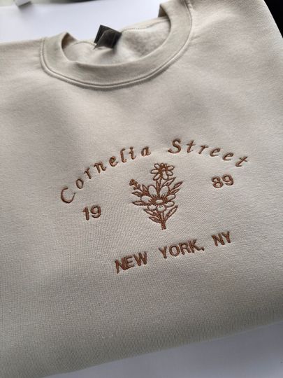 Discover Cornelia Street Embroidered Sweatshirt, Cornelia Street Floral Embroidered T-Shirt, Cornelia Street Era for Concert, For Tour, Gift For Her