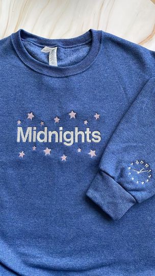 Discover Midnight Embroidered Crewneck or Hoodie