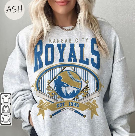 Discover Vintage 90s Style Kansas City Royals Baseball Sweatshirt, Kansas City Baseball  Crewneck, Football Fan Sweatshirt MLB Shirt