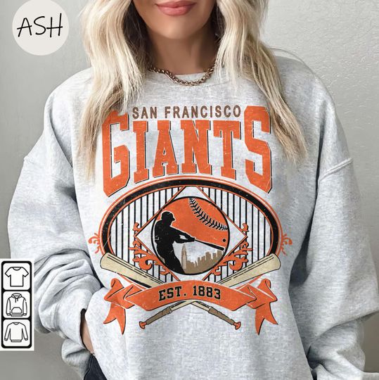 Discover Vintage 90s Style San Francisco Sweatshirt, San Francisco Giants Baseball Crewneck, Giants Shirt, Football Fan Sweatshirt MLB Shirt