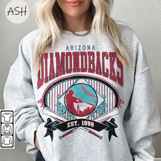 Discover Vintage 90s Style Arizonna Diamondbacks Sweatshirt, Arizonna Baseball Crewneck, Diamondbacks Shirt, Arizonna Football Fan Sweatshirt, MLB Shirt