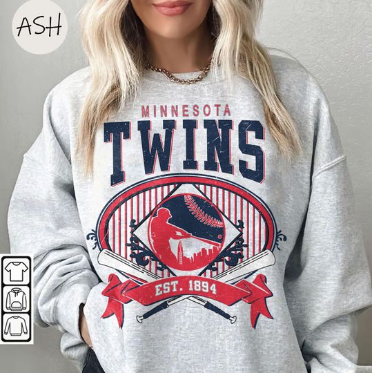 Discover Vintage 90s Style Minnesota Twins Baseball Sweatshirt, Minnesota Twins Crewneck, Sports Team Shirt, Baseball Fan Sweatshirt, MLB Shirt